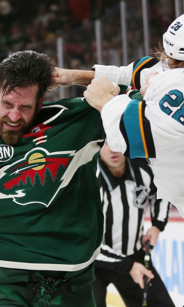Jones shuts out Wild, Couture scores twice in Sharks 4-0 win